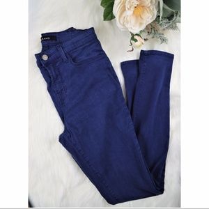 J BRAND High Waist Skinny Jeans Maria Blueberry 28
